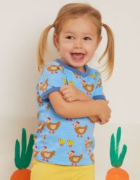 Organic Chicken Print T-Shirt - 7-8y / 128cm